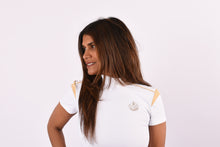 Load image into Gallery viewer, Blenda competition top in white, front

